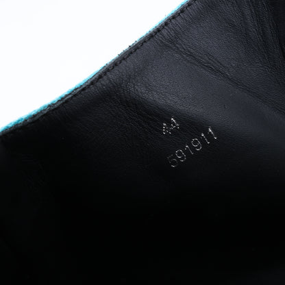 LOEWE Anagram 20SS Canvas & Leather Short Boots 44 EU in Multicolor