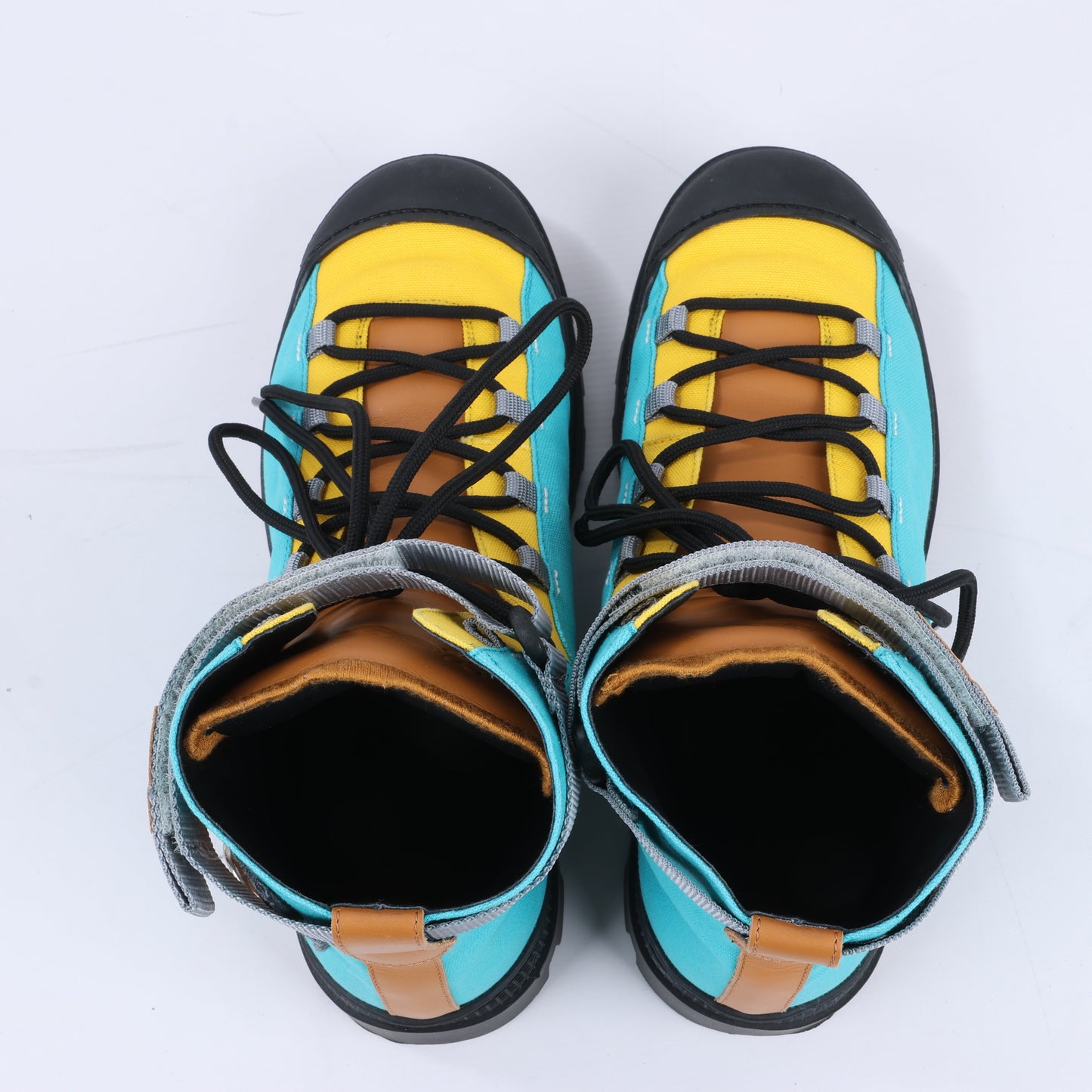 LOEWE Anagram 20SS Canvas & Leather Short Boots 44 EU in Multicolor