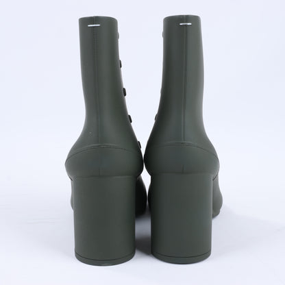 Maison Margiela TABI 22SS Rubber Boots Size 38 in Khaki S38WU0378