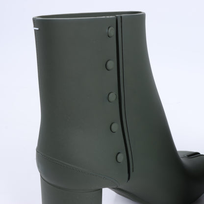 Maison Margiela TABI 22SS Rubber Boots Size 38 in Khaki S38WU0378