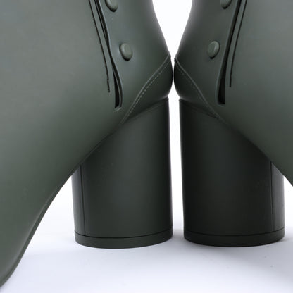 Maison Margiela TABI 22SS Rubber Boots Size 38 in Khaki S38WU0378