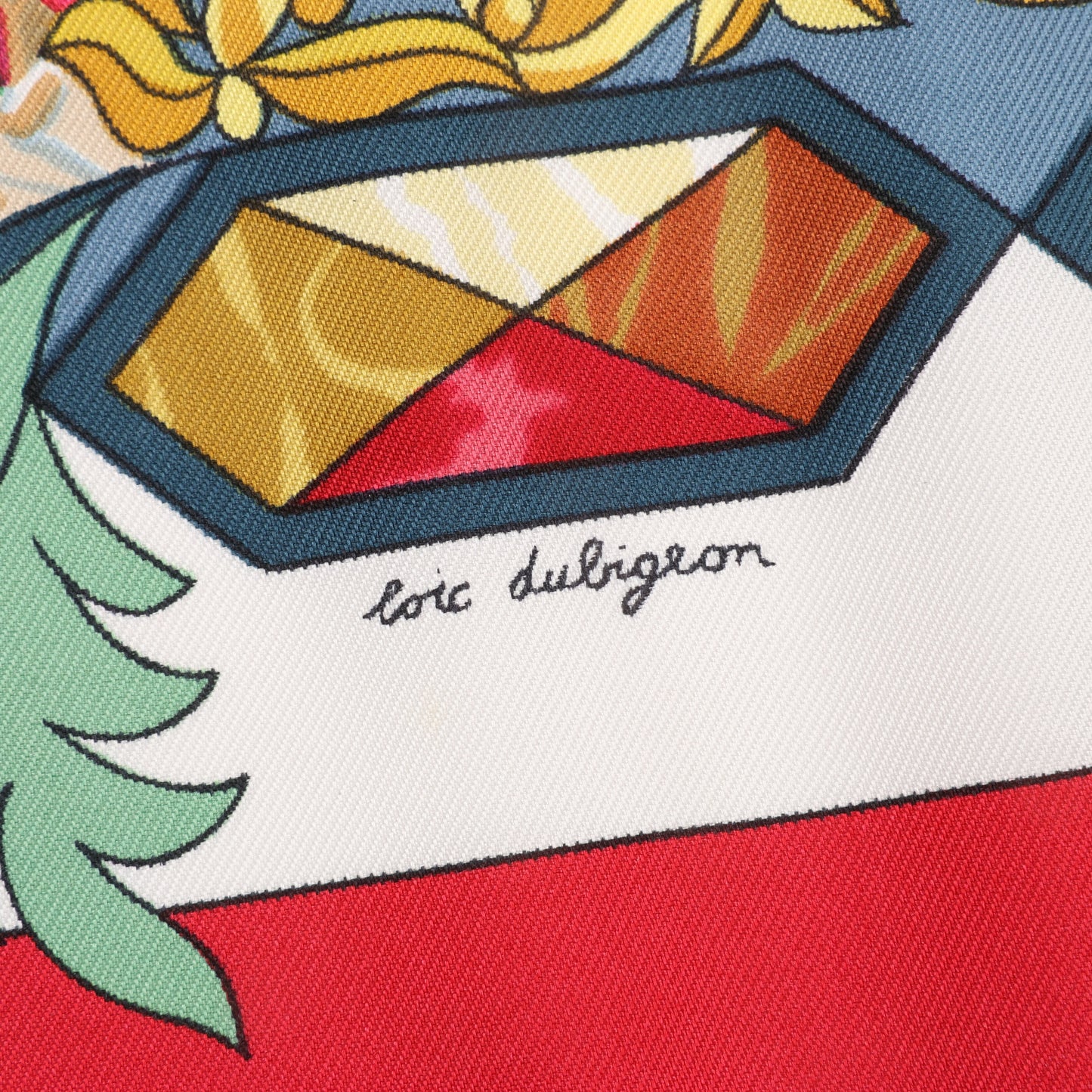 Hermès Carré 90 "L’ENTENTE CORDIALE" Silk handkerchief in Red