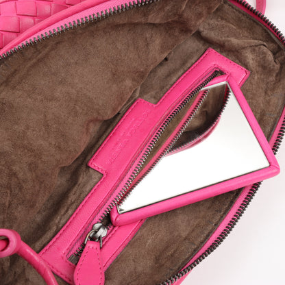 Bottega Veneta Intrecciato Nodini Crossbody Bag in Pink