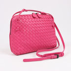 Bottega Veneta Intrecciato Nodini Crossbody Bag in Pink