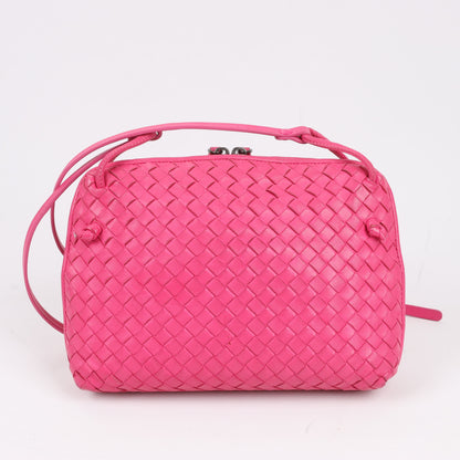 Bottega Veneta Intrecciato Nodini Crossbody Bag in Pink