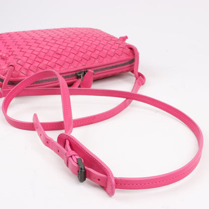 Bottega Veneta Intrecciato Nodini Crossbody Bag in Pink