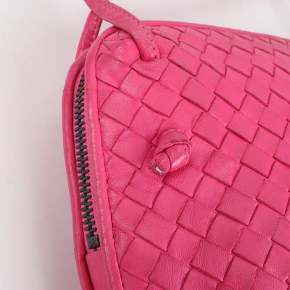 Bottega Veneta Intrecciato Nodini Crossbody Bag in Pink