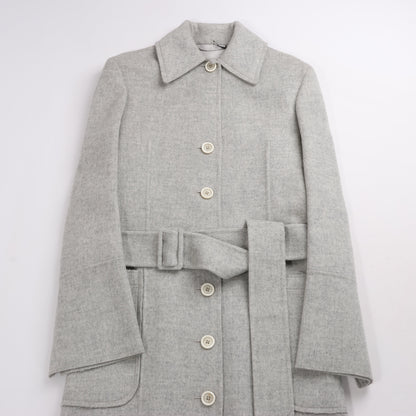 Manteau en laine double face Helmut Lang gris, taille XS