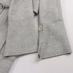 Helmut Lang Double-Face Wool Coat in Grey, Size XS