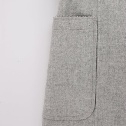 Helmut Lang Doubleface Wollmantel in Grau, Größe XS