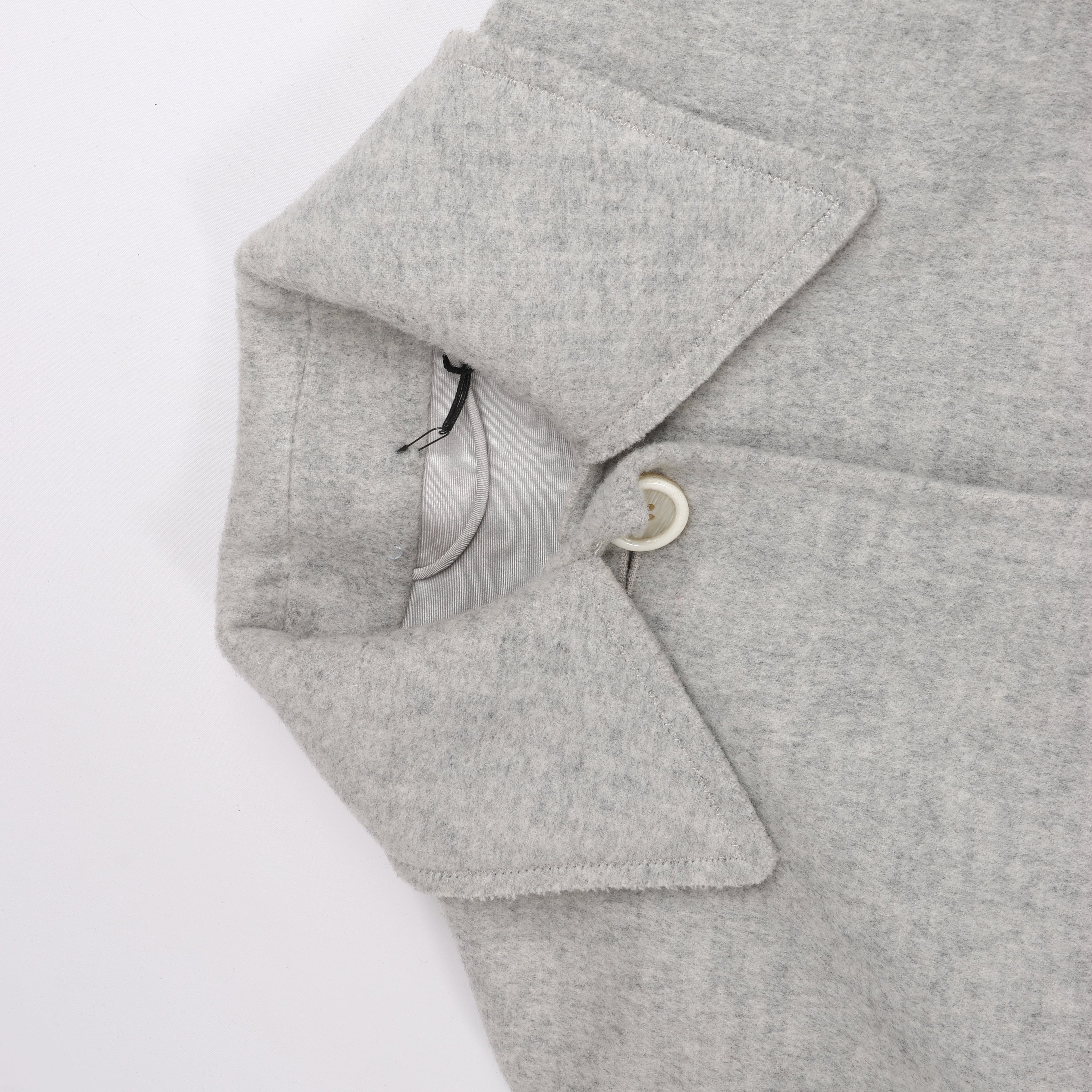 Helmut Lang Double-Face Wool Coat in Grey, Size XS