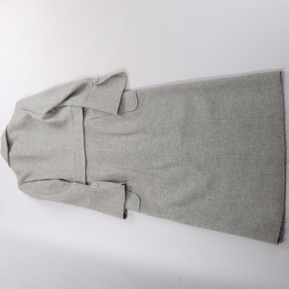 Helmut Lang Double-Face Wool Coat in Grey, Size XS
