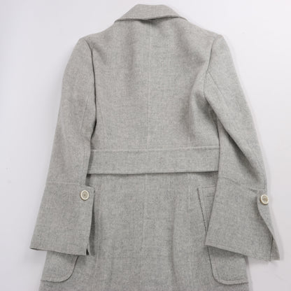 Helmut Lang Double-Face Wool Coat in Grey, Size XS