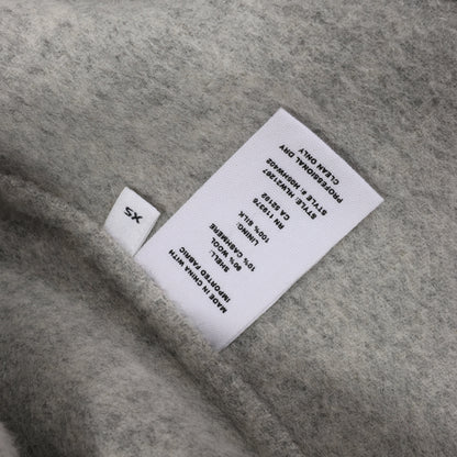 Helmut Lang Doubleface Wollmantel in Grau, Größe XS