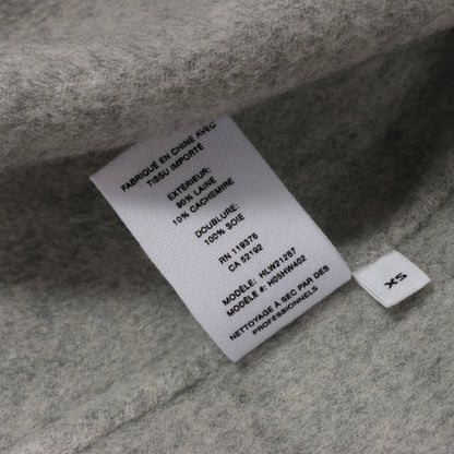 Helmut Lang Doubleface Wollmantel in Grau, Größe XS