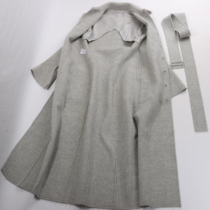 Manteau en laine double face Helmut Lang gris, taille XS