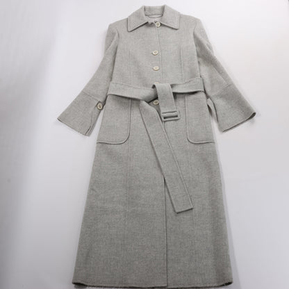 Manteau en laine double face Helmut Lang gris, taille XS