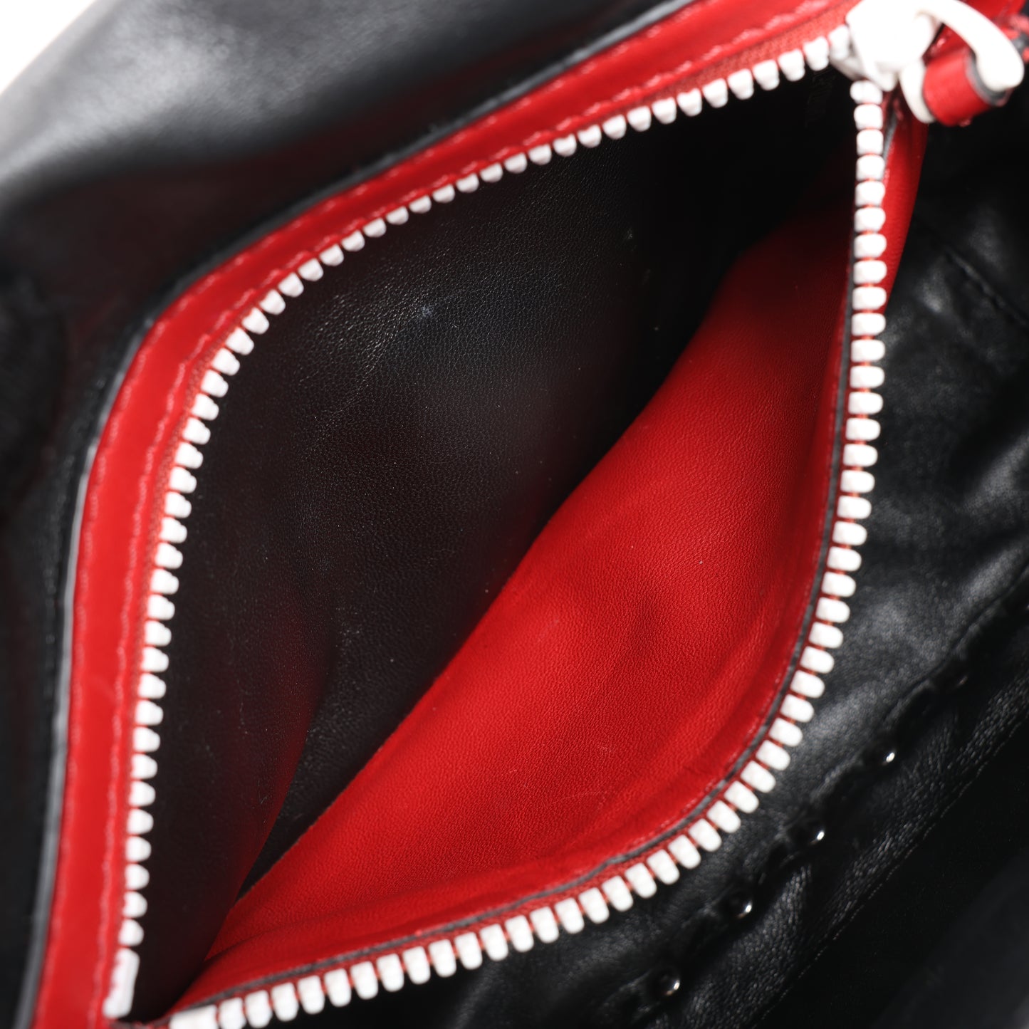 Sac à bandoulière Valentino Rockstud Spike Chain 2 voies, noir et blanc