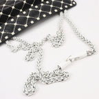 Valentino Rockstud Spike Chain 2Way Shoulder Bag in Black x White