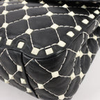 Valentino Rockstud Spike Chain 2Way Shoulder Bag in Black x White