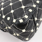 Valentino Rockstud Spike Chain 2Way Shoulder Bag in Black x White