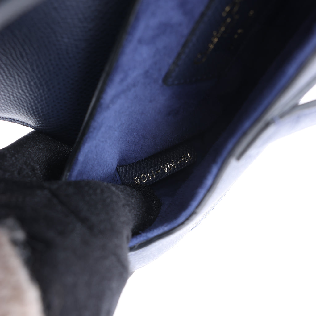 Dior Saddle Mini Bag Leather Handbag in Navy Blue
