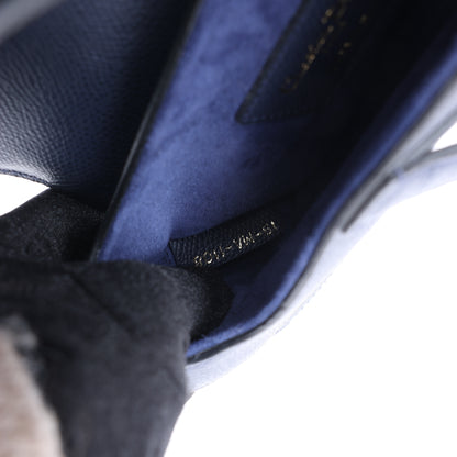 Sac à main Christian Dior Saddle Mini en cuir bleu marine