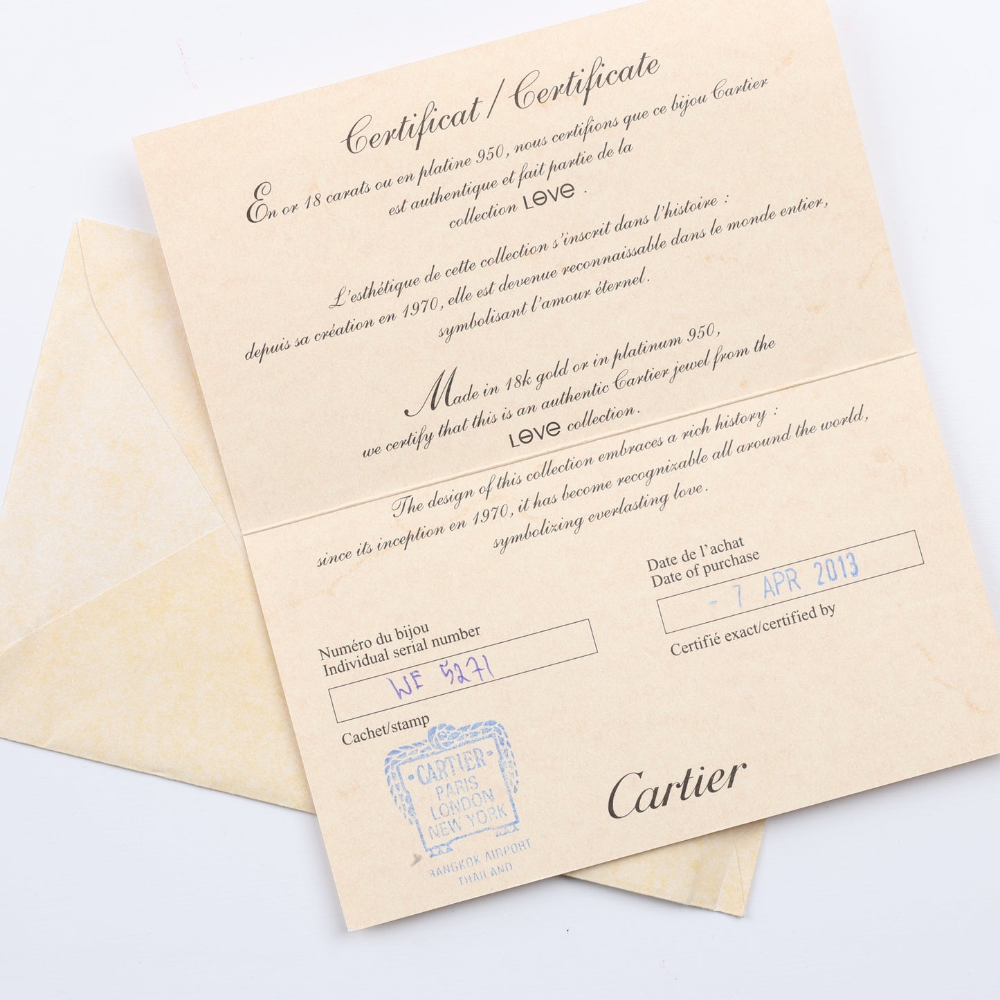 Collier Cartier Baby Love 750 (PG) 6,3 g