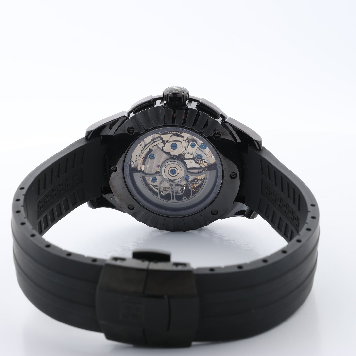 PERRELET Turbine Erotic A4021/3 SS & Rubber AT Skeleton Dial Watch