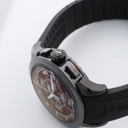 PERRELET Turbine Erotic A4021/3 SS & Rubber AT Skeleton Dial Watch