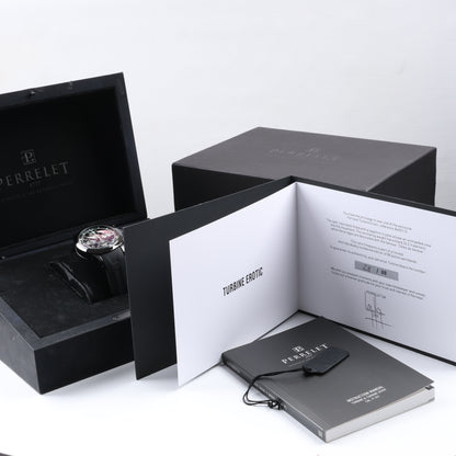 PERRELET Turbine Erotic A4021/3 SS & Rubber AT Skeleton Dial Watch