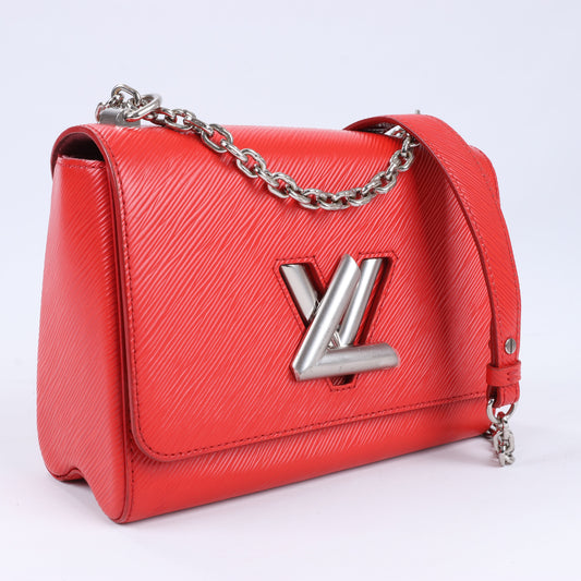 Louis Vuitton Epi Leather Twist Shoulder Bag MM in Red M50523