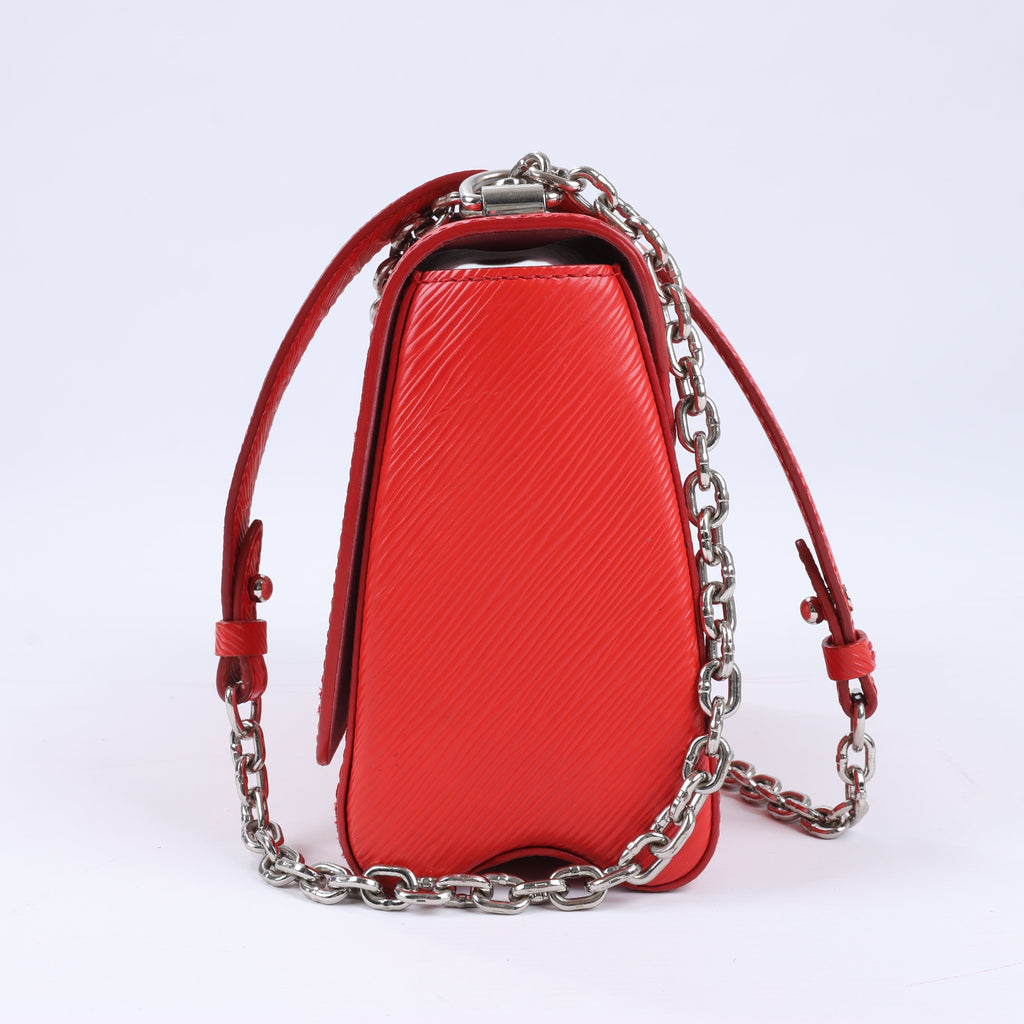 Louis Vuitton Epi Leather Twist Shoulder Bag MM in Red M50523