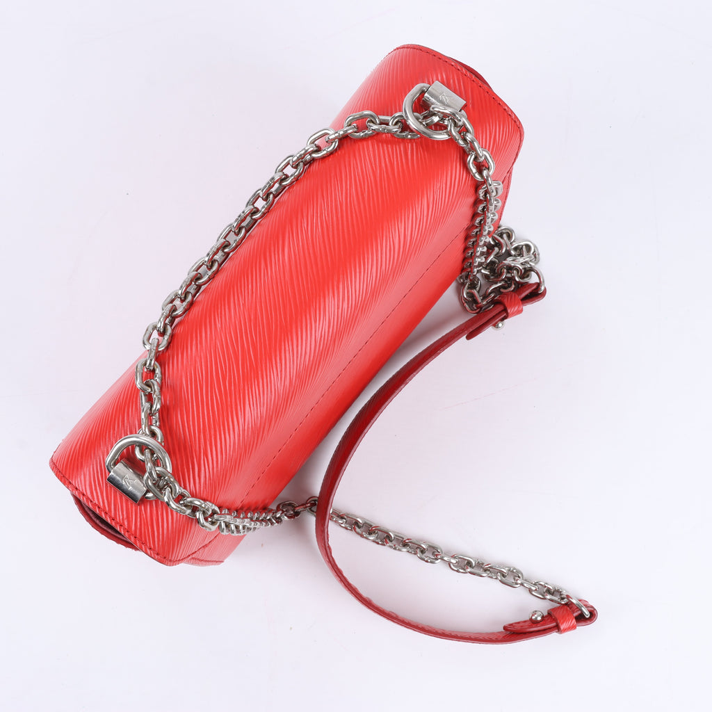 Louis Vuitton Epi Leather Twist Shoulder Bag MM in Red M50523