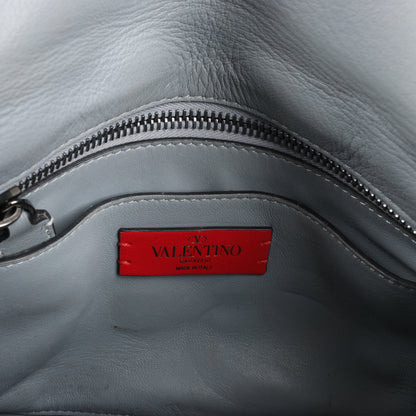 Valentino Garavani Nappa Large Spikeme Shoulder Bag in Grey