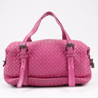 BOTTEGA VENETA Intrecciato Leather Handbag in Pink