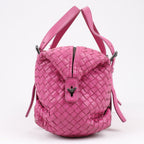 BOTTEGA VENETA Intrecciato Leather Handbag in Pink