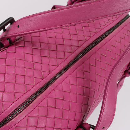 BOTTEGA VENETA Intrecciato Leather Handbag in Pink
