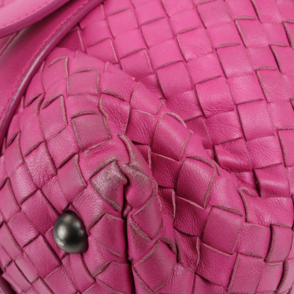 BOTTEGA VENETA Intrecciato Leather Handbag in Pink