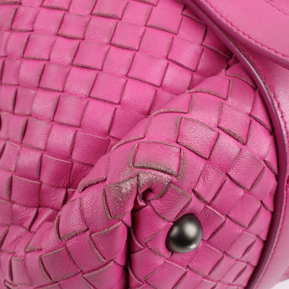 BOTTEGA VENETA Intrecciato Leather Handbag in Pink