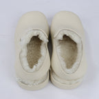 Bottega Veneta Puddle Shearling Cozy Matt Rubber Low Top Shoes in Ivory
