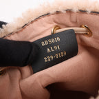 Fendi Mon Tresor Mini Mouton 2Way Shoulder Bag in Powder Beige 8BS010