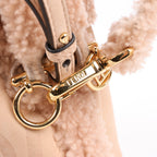 Fendi Mon Tresor Mini Mouton 2Way Shoulder Bag in Powder Beige 8BS010