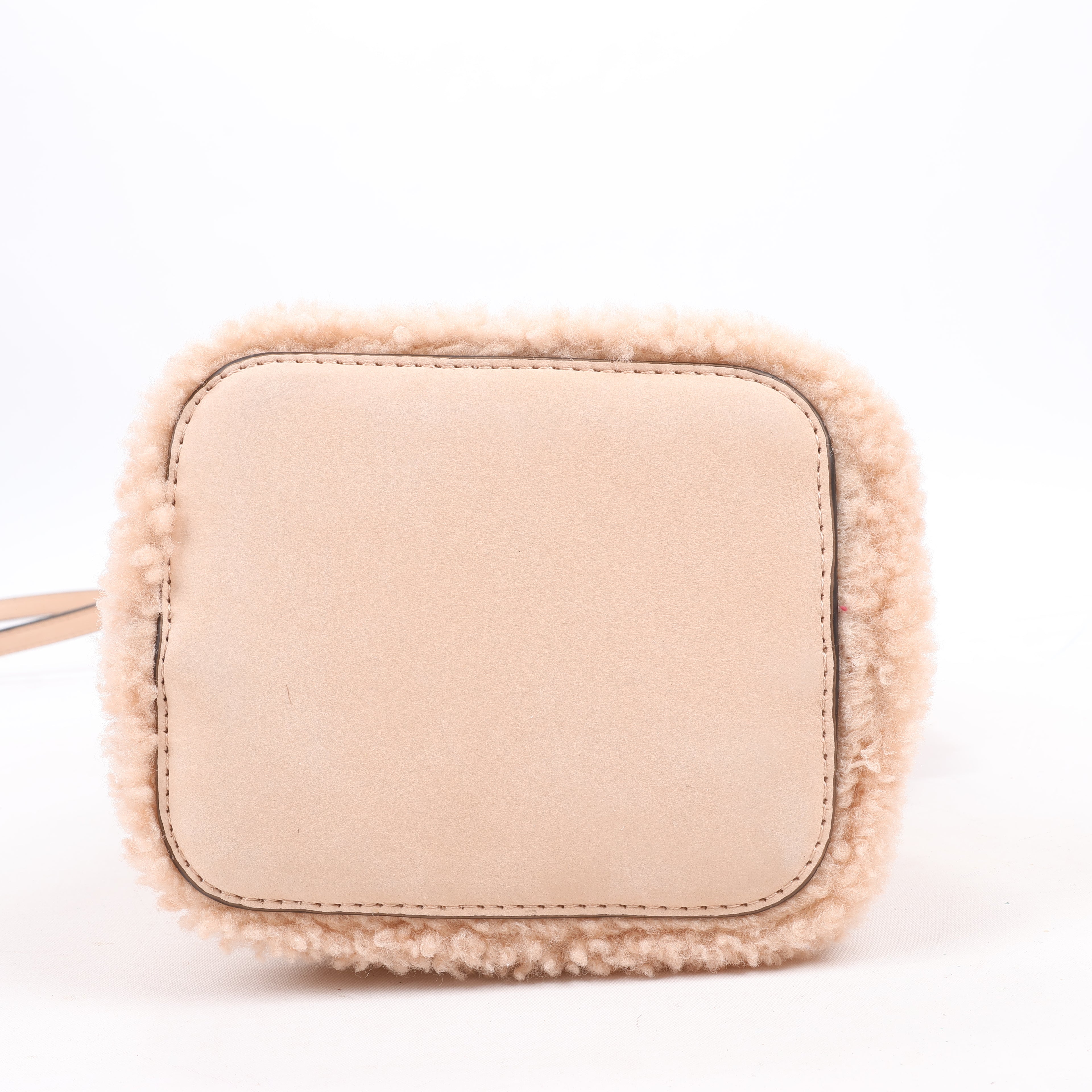 Fendi Mon Tresor Mini Mouton 2Way Shoulder Bag in Powder Beige 8BS010