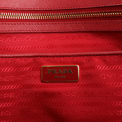 Prada Galleria Saffiano Lux Leather Handbag in Red
