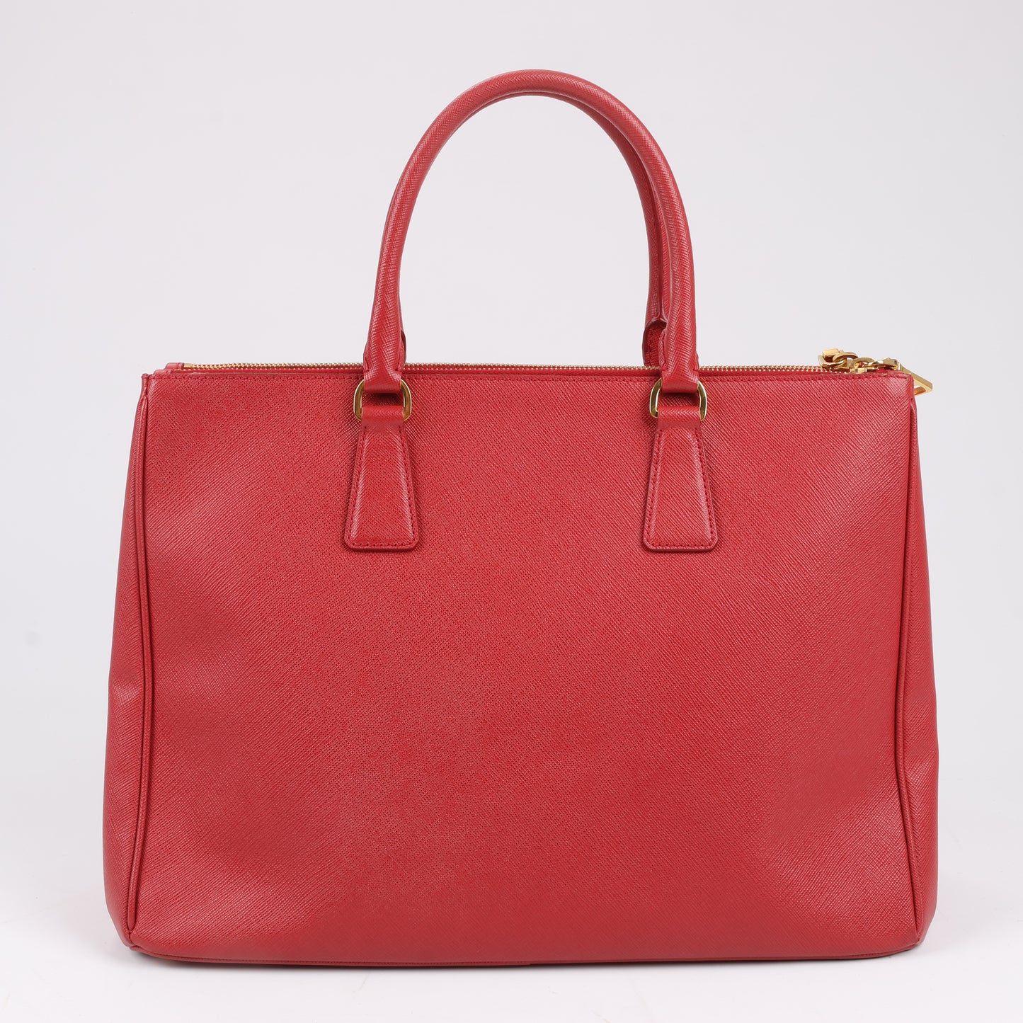 Prada Galleria Saffiano Lux Leather Handbag in Red