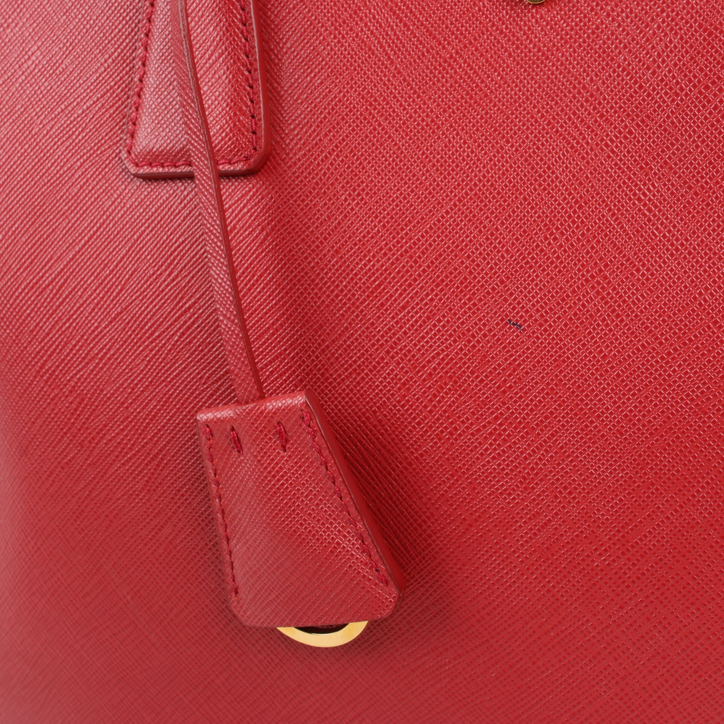 Prada Galleria Saffiano Lux Leather Handbag in Red