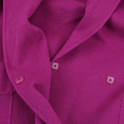 Manteau à capuche en laine Necton fuchsia de Max Mara