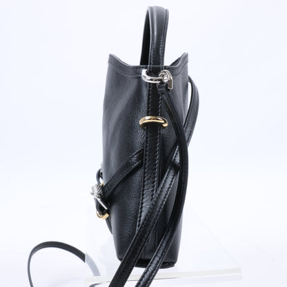 Givenchy Voyeux Leather 2Way Shoulder Bag in Black