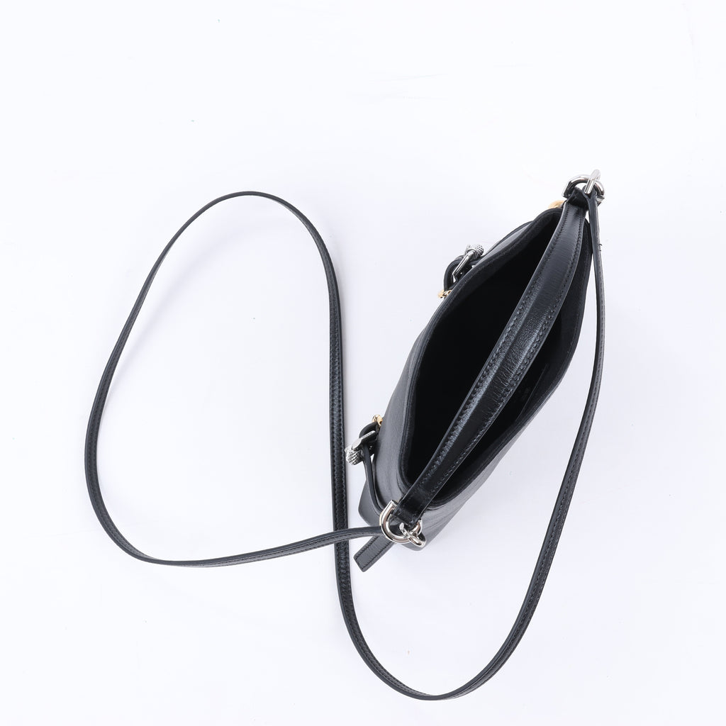Givenchy Voyeux Leather 2Way Shoulder Bag in Black